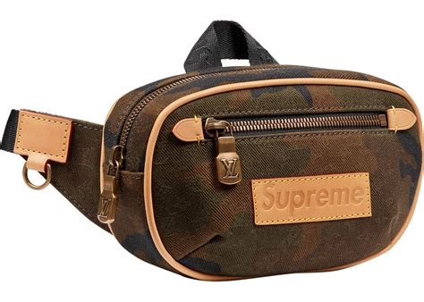 louis vuitton x supreme bumbag monogram camo pm camo|louis vuitton bumbag epi red.